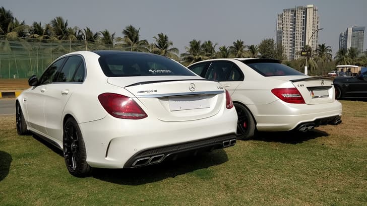 Take your pick. Twin turbos vs naturally aspirated. Mercedes-AMG C63 vs Mercedes C63 AMG. 